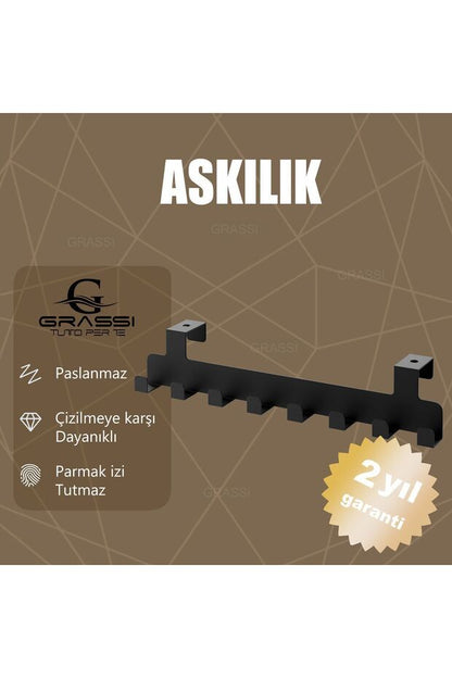 Kapı Arkası Askılık - Siyah